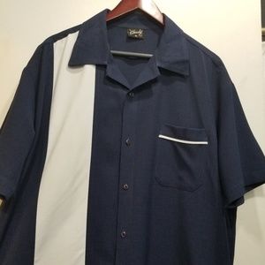 Rockabilly vintage retro button down shirt.